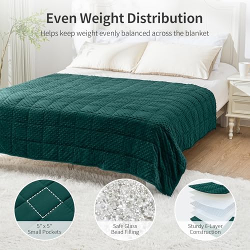 Uttermara Cooling Weighted Blanket for Adults, 12 lbs Full Size 48" x 72" - Image 5