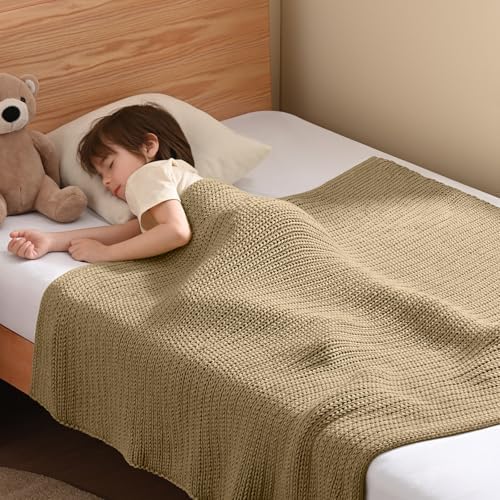 Guohaoi Knitted Weighted Blanket for Adults, 50"x60" 7lbs Full/Queen Size by GuohuoiHomeKitchen