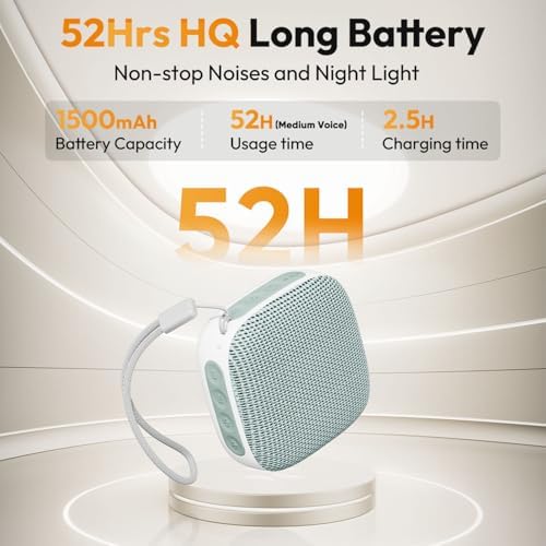 Portable Sound Machine for Travel, White Noise for Sleep with Night Light - Image 6