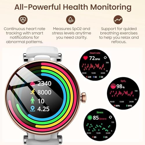 TOZO S8 AMOLED Smart Watch for Women Men, 3ATM Waterproof Fitness Tracker - Image 5