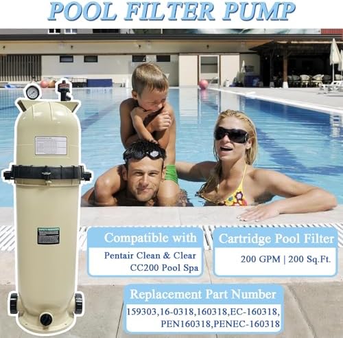 EC-160318 Cartridge Pool Filter Compatible with Pentair Clean & Clear CC200 - Image 3