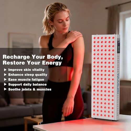 Infrared & Red Light Therapy Device for Face & Body – High Power LED Panel Lamp for Anti-Aging, Pain Relief, Skin Recovery & Home Spa Relaxation – YA120 - Image 2