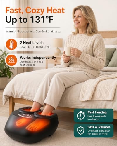 Snailax Foot Massager with Heat for Plantar Fasciitis Relief - Image 3