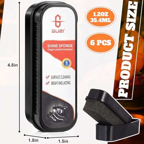 Loopeer 6 Pcs Shoe Shine Sponge - Image 2
