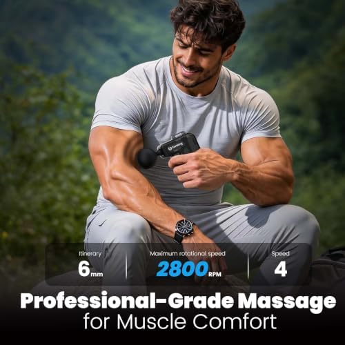 Mini Massage Gun Pain Relief, Muscle Massager Deep Tissue, Powerful & Quiet - Image 2