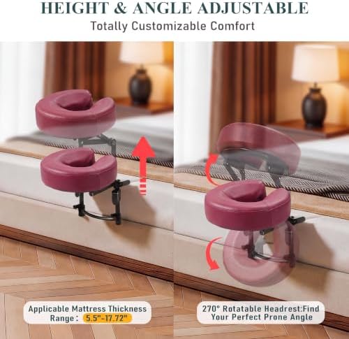 Massage Headrest for Bed, Face Down Massage Pillow & Face Cradle - Image 5