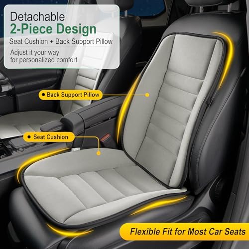 kingphenix 5-Piece Car Seat Cushion Set with Back Support - Image 3