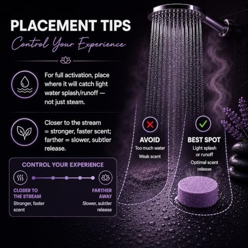 Dermasuri Shower Steamers Aromatherapy, Lavender Eucalyptus Shower Tablets - Image 5