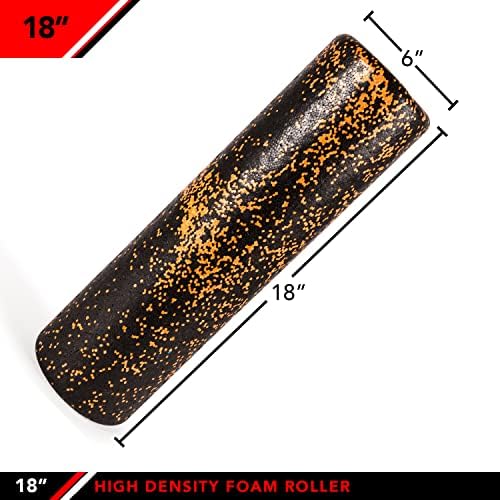 JFIT High Density Foam Roller – EPP Deep Tissue Massage Roller for Muscle Recovery, Myofascial Release & Stretching - Image 2