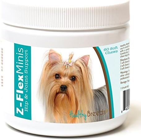 Healthy Breeds Yorkshire Terrier Z-Flex Minis Hip and Joint Support Soft Chews 60 Count by HealthyBreeds