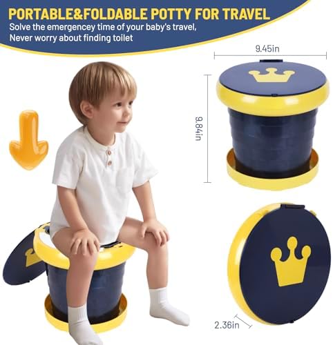 Portable Potty for Toddler,Travel Potty Seat for Toddler,Travel Toilet Kids - Image 3