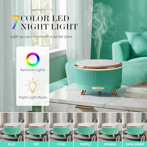 500ml Essential Oil Diffuser, Ultrasonic Aromatherapy Humidifier - Image 6