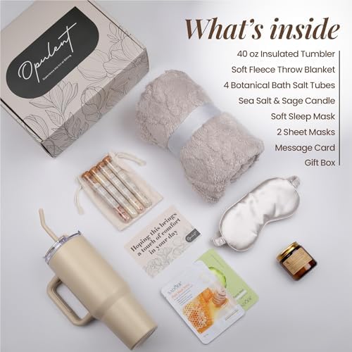 Opulent Self Care Spa Gift Box for Women - Thoughtful Get Well Gift - Image 2