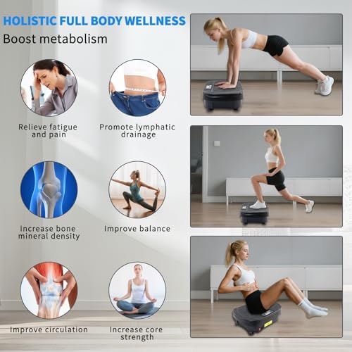Homesy Vibration Plate Exercise Machine Shake Plate for Lymphatic Drainage - Image 2