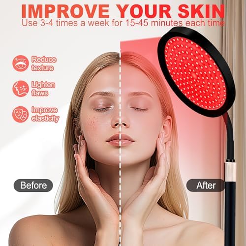 LanSuper Red Light Therapy for Face & Body, Red Infrared Light Therapy Lamp - Image 3