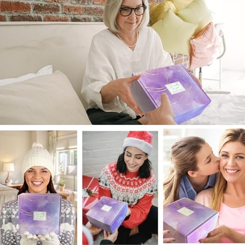 Get Well Baskets for Women, 9pc Happy Birthday Gifts, Lavender Sympathy Care Package Get Well Soon Relaxation Spa Gift Set for Her Mom Wife Girlfriend Bestie Mother Christmas - Image 7