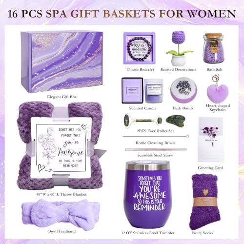 Birthday Gifts for Women, 16Pcs Spa Gifts for Women Christmas Gifts - Image 2