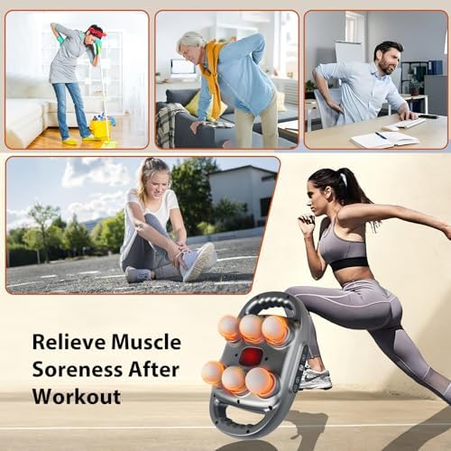 6 Head Massage Gun,Muscle Massager Deep Tissue, Back Massager - Image 4