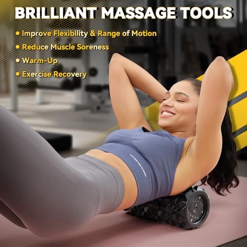 Vibrating Foam Roller, 5-Speed Electric Roller, Rechargeable - Image 2