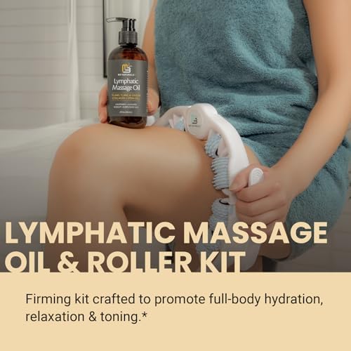 Lymphatic Massage Oil & Lymphatic Drainage Massager Kit, 8 fl oz by M3 - Image 3