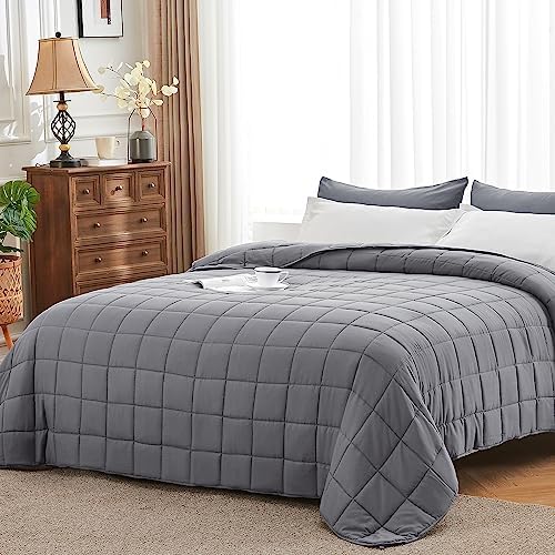 BETU Weighted Blanket for Adults (Cal King) - Cooling and Breathable Heavy 220-280lbs with Premium Glass Beads Soft Thick All-Season Sleeping Comfort Grey, 88''x104''-25lbs - Image 2