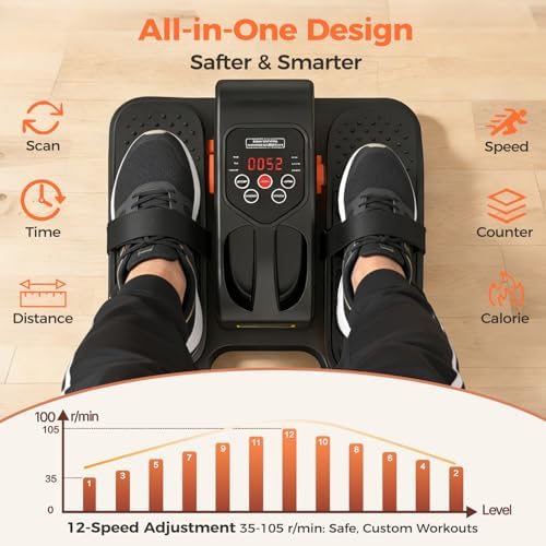 ESL Under Desk Elliptical, Electric Elliptical Leg Exerciser for Seniors - Image 3