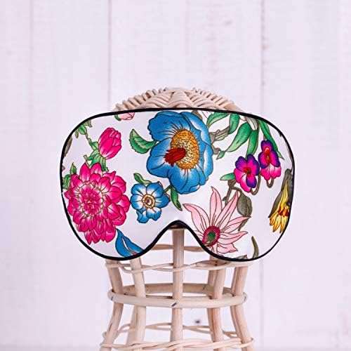 Maxfeel 100% Pure Silk Eye Mask - Sleep Eye Cover in Printed Colors (#10) - Image 4