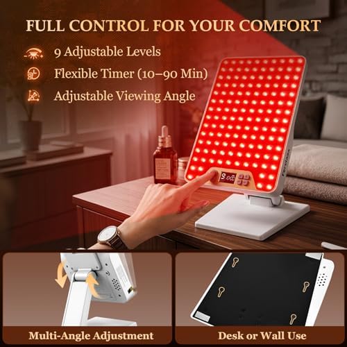 Rechargeable Red Light Therapy Panel Red Light Therapy lamp for Face & Body - Image 6