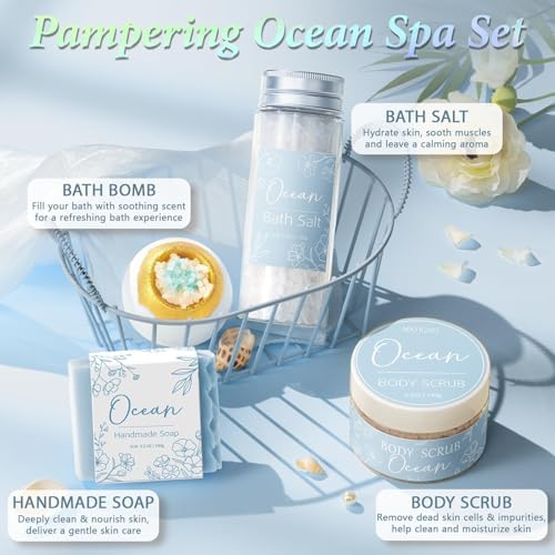 Spa Gifts Baskets for Women Bath Set Birthday Gifts for Women Self Care Kit - Image 5