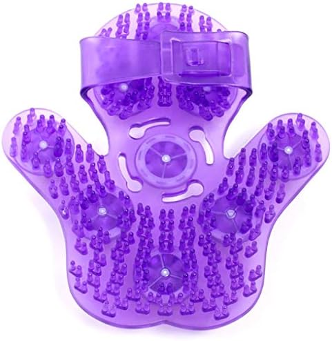 Kioer Deep Tissue Massage Roller Glove for Neck, Chest, Foot, Hamstrings, Thighs, and Full Body Care 9 360-degree-roller Metal Roller Ball Beauty Body Care (Purple) - Image 2