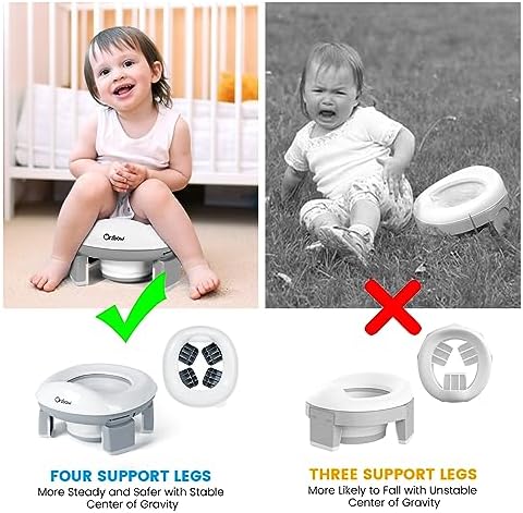 Orzbow Portable Potty Training Chair for Toddler, Travel Emergency Toilet - Image 6