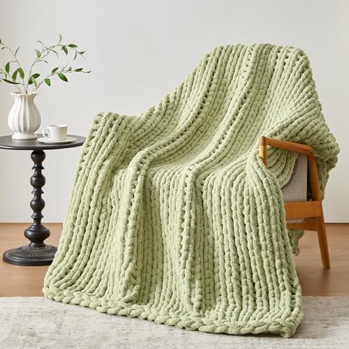 Negwoo Chunky Knit Throw Blanket, Knitted Throw Chenille Yarn, 80"*90" by Unknown