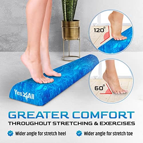Yes4All EVA Firm Foam Roller for Stretching, Half Yoga Back Roller for Muscle Massage for Pilates, Yoga, Balance & Core Exercises - 12/36 inches - Image 5