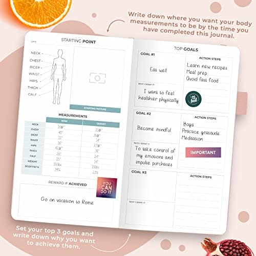 Clever Fox Wellness Planner & Food Journal Small Rose Gold - Image 3