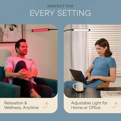 LifePro Lumaglow Red Light Therapy Lamp & Reading Lamp - 108/216 LEDs - Image 3