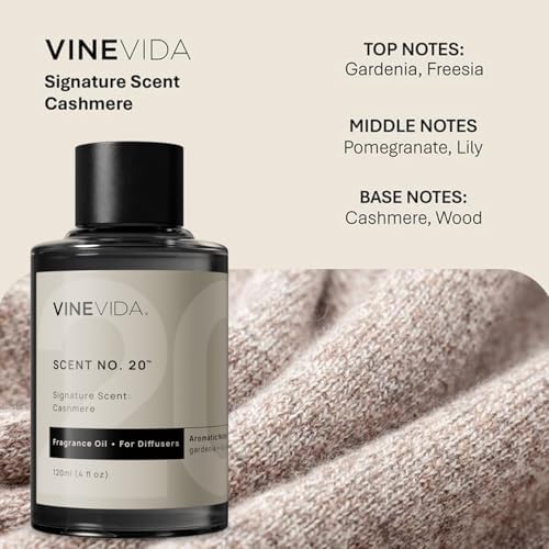VINEVIDA [4 oz] Cashmere Hotel Fragrance Diffuser Oil - Cold Air Diffuser Refill for Home Scent Collection - Image 2