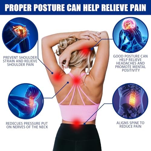 Posture Corrector for Women and Men - Adjustable Back Brace for Pain Relief - Enhances Posture and Provides Lumbar Support - Upper and Lower Back Straightener - Breathable Back Support (Small, Black) - Image 3