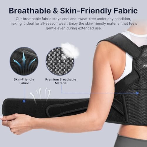 Fit Geno Posture Corrector for Women Lite, Upper Back Brace for Slouching - Image 6