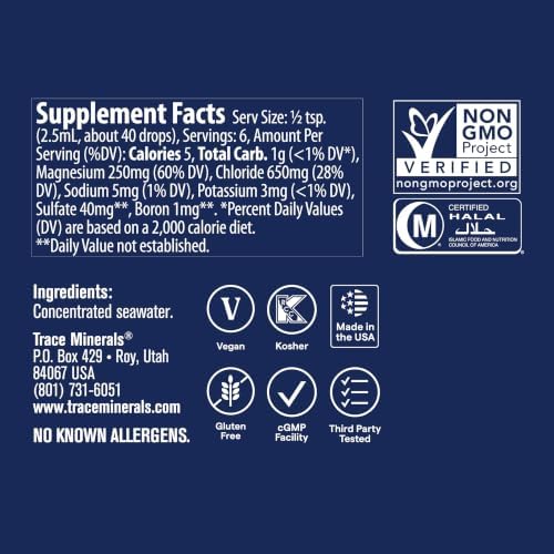 Trace Minerals ConcenTrace Mineral Drops, 70+ Ionic Minerals, 0.5 fl oz - Image 3