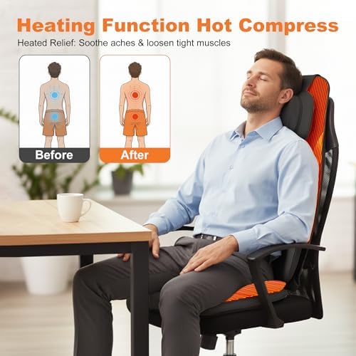 Shiatsu Neck and Back Massager, Rolling Up and Down Deep Tissue Pain Relief - Image 4