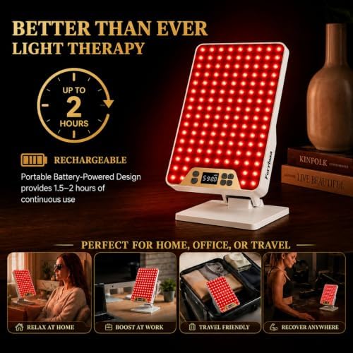 Rechargeable Red Light Therapy Panel Red Light Therapy lamp for Face & Body - Image 2