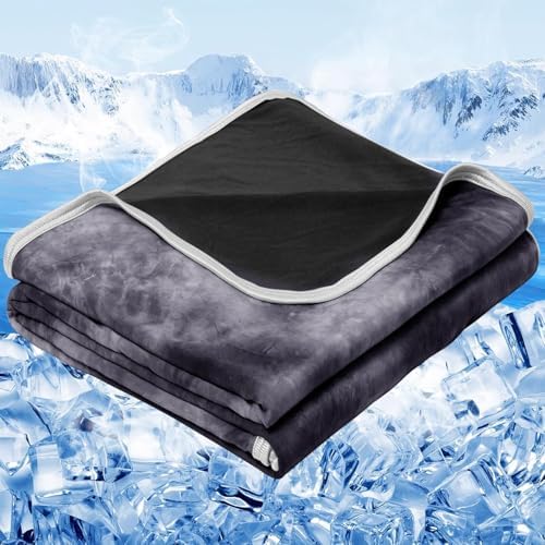inhand Cooling Blanket Twin XL(60"x90",Black) College Dorm Essentials by inhand