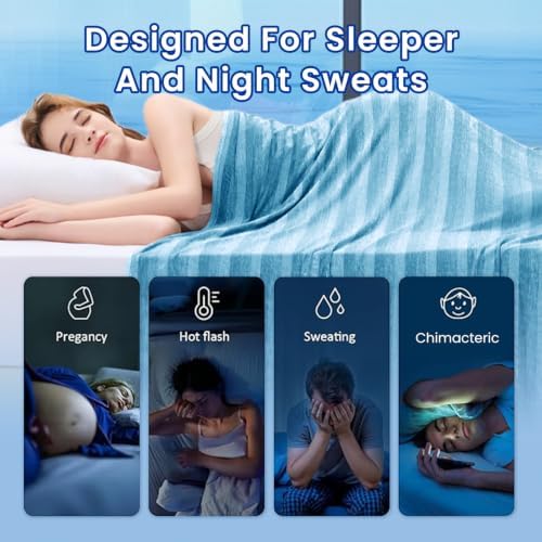 GOHERO Cooling Blanket for Hot Sleepers Cold Summer Blanket Throw 60"x90" - Image 4
