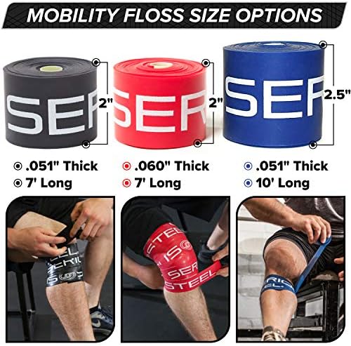 Serious Steel Mobility & Recovery (Floss) Bands |Compression Band | Tack & Flossing Band (7' L x 2" W) - Image 2