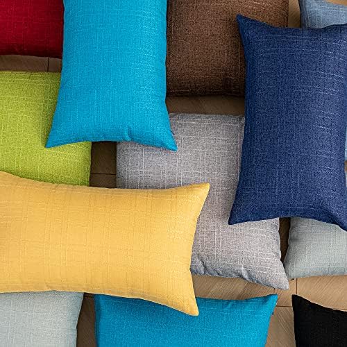 Kevin Textile Outdoor Waterproof 16”x16” Pillow Covers 2 Pack, Peacock Blue - Image 6