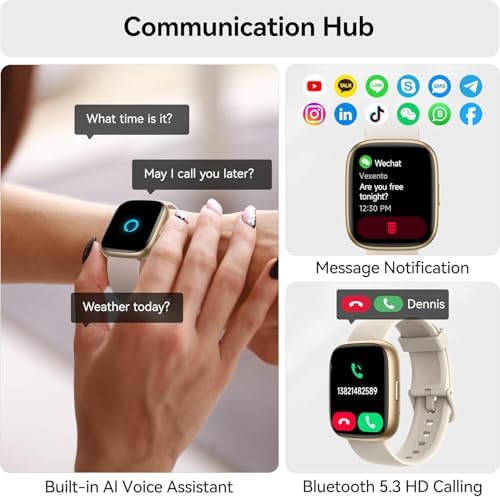 Smart Watch with Alexa Built-in, 1.83" HD Bluetooth Calling Fitness Tracker - Image 5