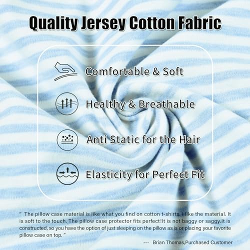 Pillow Case for Memory Foam Neck Pillow,Soft Cotton Pillow Cover Zippered,Pillow Protector for Neck Cervical Pillow Latex Pillow… - Image 2