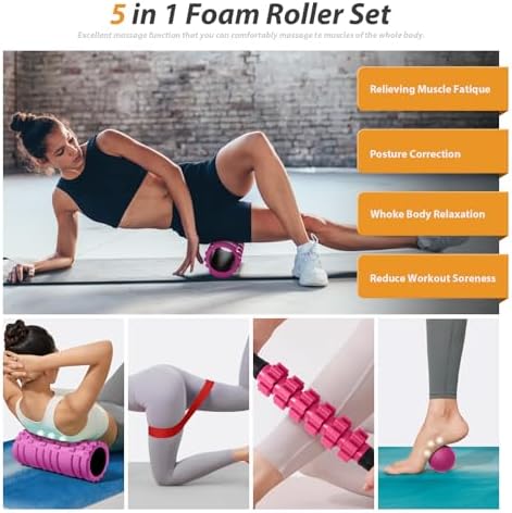 SUBCULTUREPICK 5 in 1 Foam Roller Set for Deep Tissue Muscle Massage - Image 2