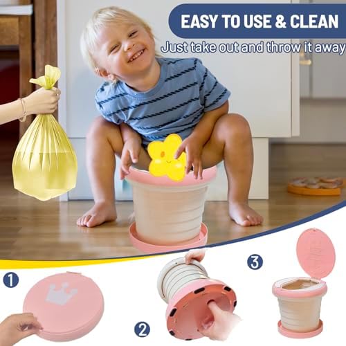 Portable Potty for Toddler,Travel Potty Seat for Toddler,Travel Toilet Kids - Image 4