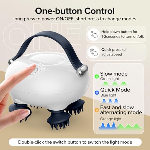 Scalp Massager, Head Massager Scalp with Tangle-Resistant Design - Image 2